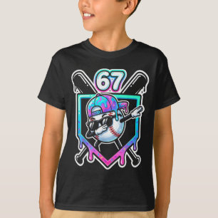 Camiseta Sorvete de Beisebol Drip 67 Jogador Dabbing Seis S