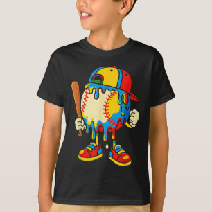 Camiseta Sorvete de beisebol gotejamento juventude volta às