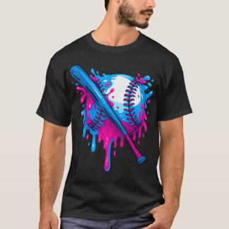 Camiseta Sorvete De Beisebol Gotejamento Respeite O Gotejam