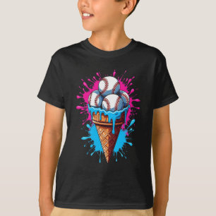 Camiseta Sorvete de beisebol, Watercolor Sports Lover