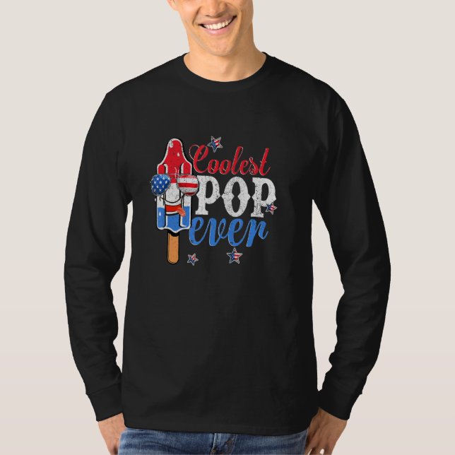 Camiseta Sorvete de Bomba de Bandeira Ever-Americana Pop Ma (Frente)