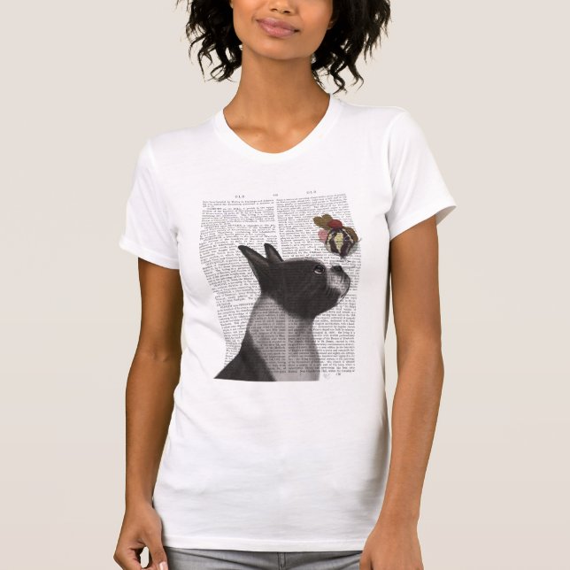 Camiseta Sorvete de Boston Terrier (Frente)