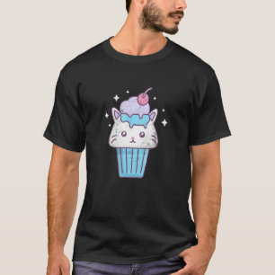 Camiseta Sorvete de Casquinha de Sorvete de Gatinho Fofinho