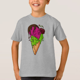 Camiseta Sorvete de crânio de Berry Doce