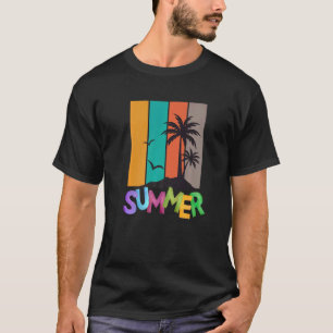Camiseta Sorvete de Férias Sunny Beach Popsicle Hello Summ