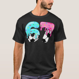 Camiseta Sorvete de Futebol Gotejamento 67 Mãos Esportes Se