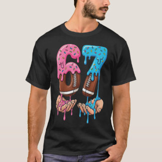 Camiseta Sorvete de Futebol Gotejamento 67 Mãos Meninos Sei