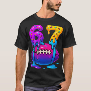 Camiseta Sorvete de Futebol Meme Dripping Six Seven 67