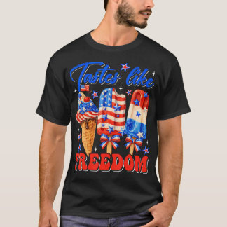 Camiseta Sorvete de Gosto de Liberdade Picolé Patriótico
