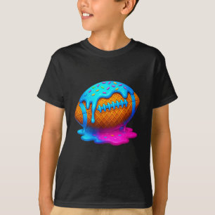 Camiseta Sorvete de Gotejamento de Futebol Gotejando Menino