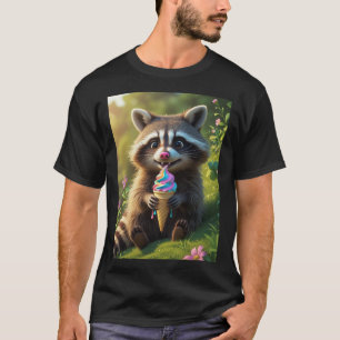 Camiseta sorvete de guaxinim