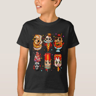 Camiseta Sorvete de Halloween dos Filmes de terror