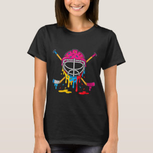 Camiseta Sorvete de Hockey Gotejamento Meninos Meninas Hóqu