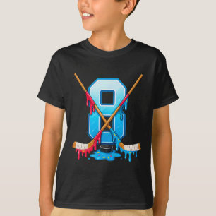 Camiseta Sorvete de Hóquei de 8 Anos Derramando Juventude 8