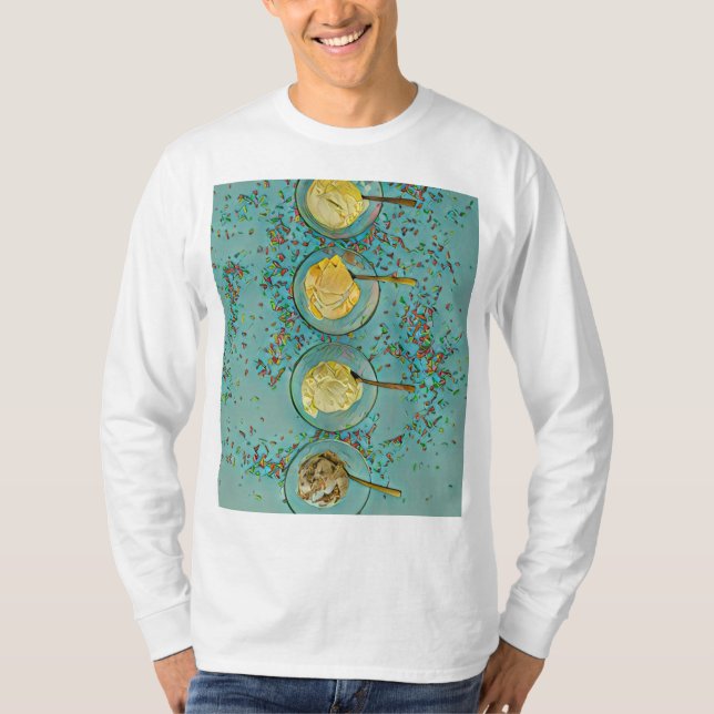 Camiseta Sorvete de morango (Frente)
