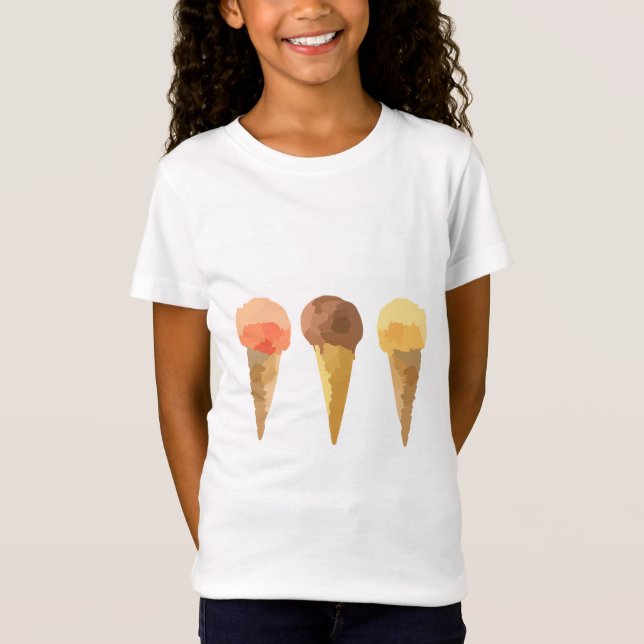 Camiseta Sorvete de pastel (Frente)