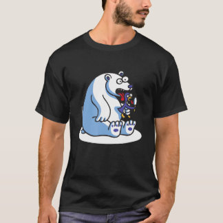 Camiseta sorvete de pinguins de urso polar engraçado