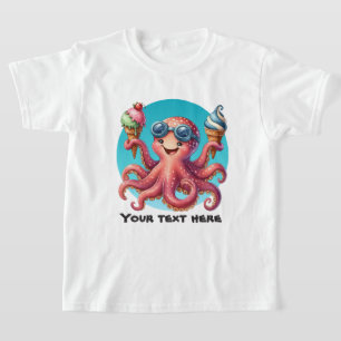 Camiseta Sorvete de polvos personalizável e bonito