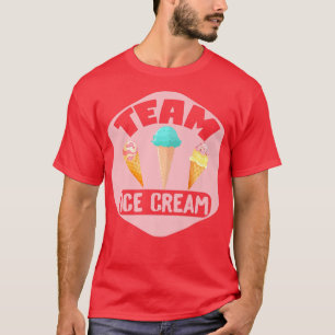 Camiseta Sorvete De Verão Cone Kawaii Equipe De Gelo