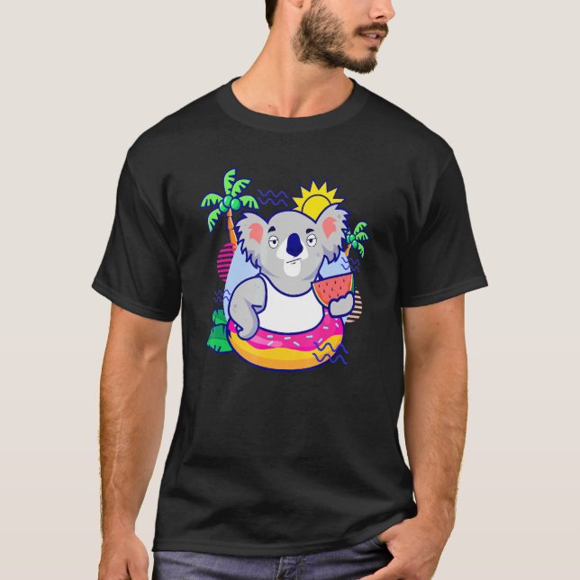 Camiseta Sorvete de Verão divertido I Melon Koala I (Frente)
