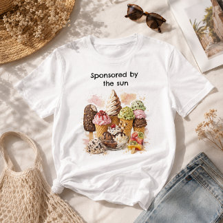 Camiseta Sorvete de verão engraçado para crianças