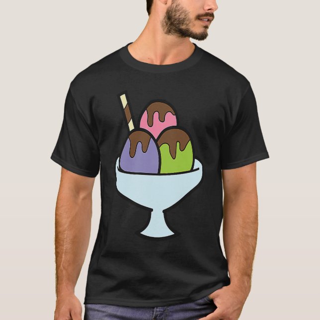 Camiseta Sorvete de Verão Gelato sorvete (Frente)
