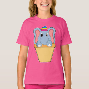 Camiseta Sorvete de waffle de elefante