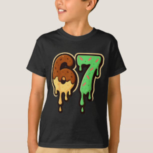 Camiseta Sorvete Derretendo 67 Estilo Sobremesa Gotejamento