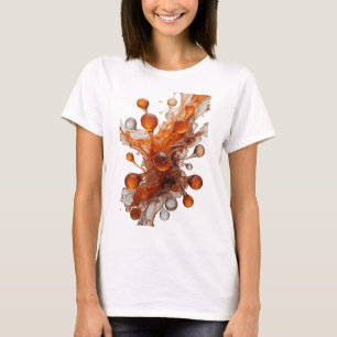 Camiseta SORVETE DERRETENDO Laranja Vibrante Impressão