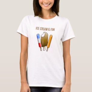 Camiseta Sorvete & diversão com picolés
