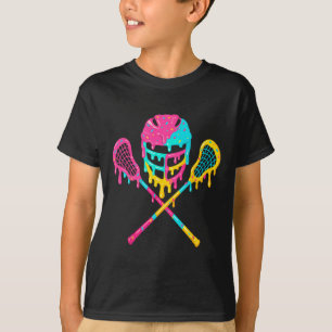 Camiseta Sorvete do capacete Lacrosse Drip Lax