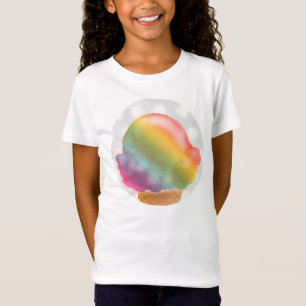 Camiseta Sorvete do cone do sorvete do arco-íris -