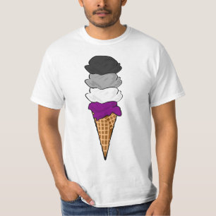 Camiseta Sorvete do Orgulho Asexual