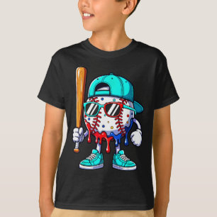 Camiseta Sorvete Drip Beisebol Sts Beisebol Estilo de Vida