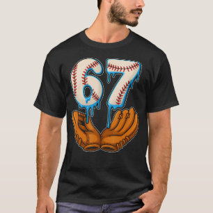 Camiseta Sorvete Drip de Beisebol 67 Estilo de Vida de Beis