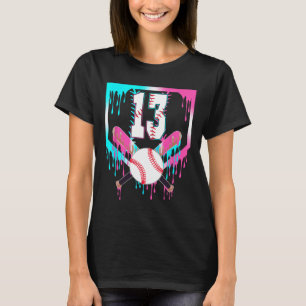 Camiseta Sorvete Drip Home Plate Bysebyll de Aniversário de