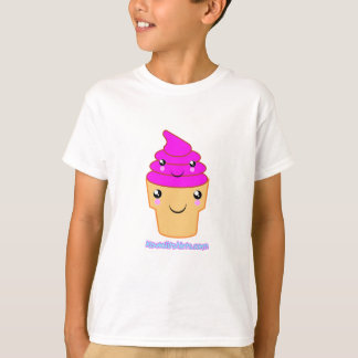 Camiseta Sorvete e cone Amigos Kawaii