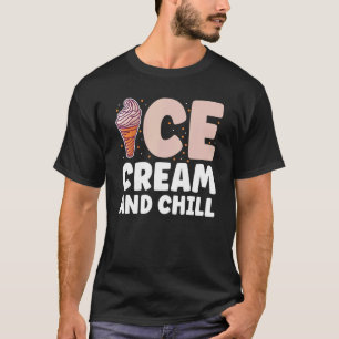 Camiseta Sorvete E Enchimento Para Sorvete De Férias De Ver