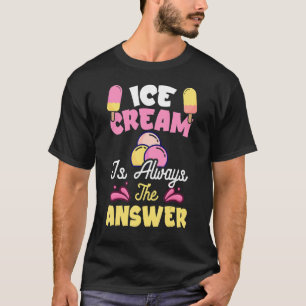 Camiseta Sorvete É Sempre A Resposta Sorvete 2