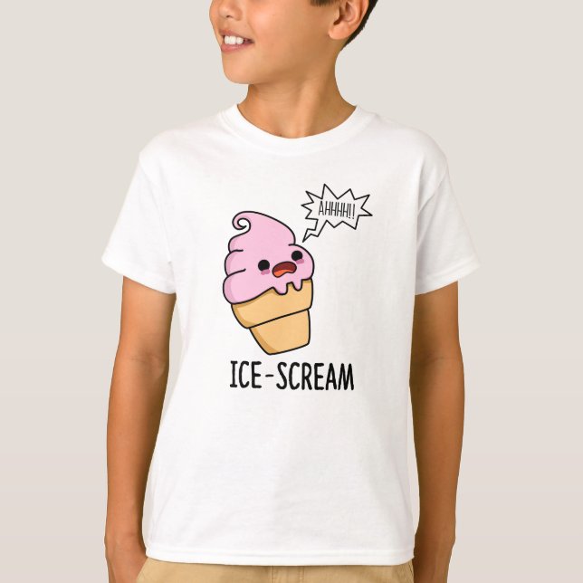 Camiseta Sorvete Engraçado De Gelo Cone Pun (Frente)