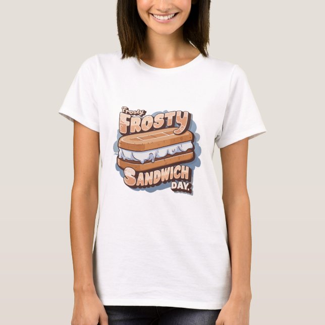 Camiseta Sorvete Frosty Sandwich Day (Frente)