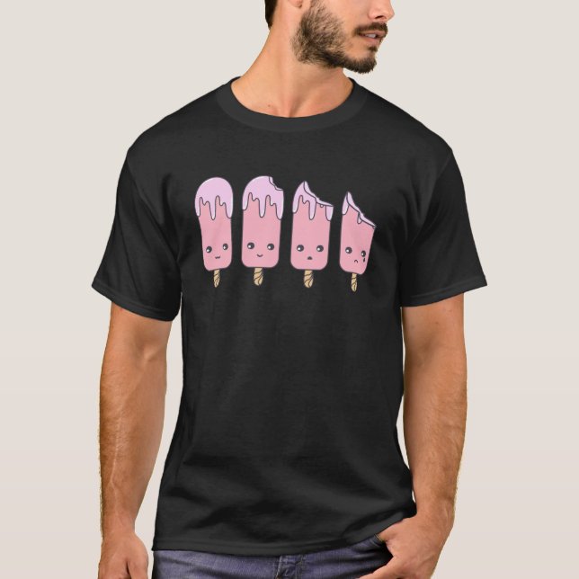 Camiseta Sorvete Gelato - Sobremesa Para Homens Mulheres Cr (Frente)