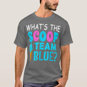 Camiseta Sorvete Gênero Revelar Equipe Correspondente Azul