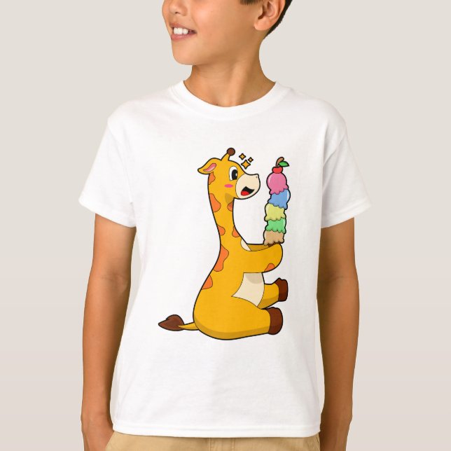 Camiseta Sorvete Giraffe Waffle (Frente)