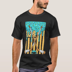Camiseta Sorvete Gotejante de Hóquei no Gelo Meninos Bandei