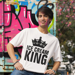 Camiseta SORVETE KING significa pai T SHIRT