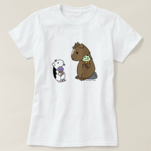 Camiseta Sorvete leitão roxo