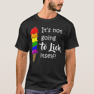 Camiseta Sorvete LGBTQ Gay Lésbica Namorando Sábida Dizen