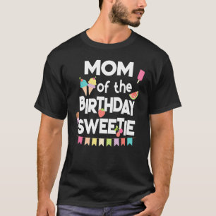 Camiseta Sorvete Mãe Do Docinho De Aniversário 1