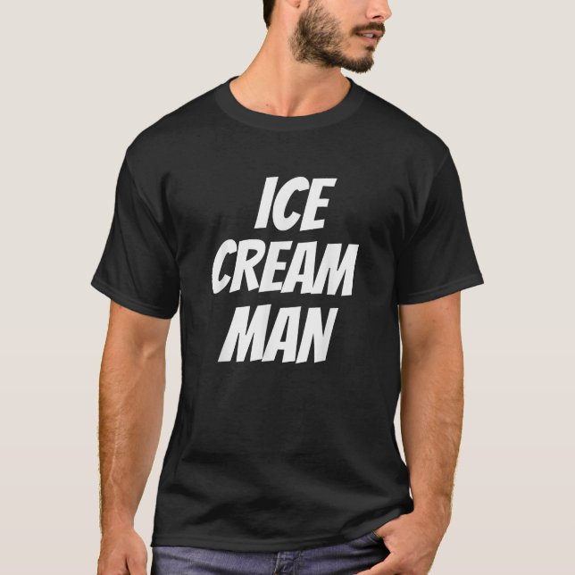 Camiseta SORVETE MAN Funny Novelty Tee (Frente)